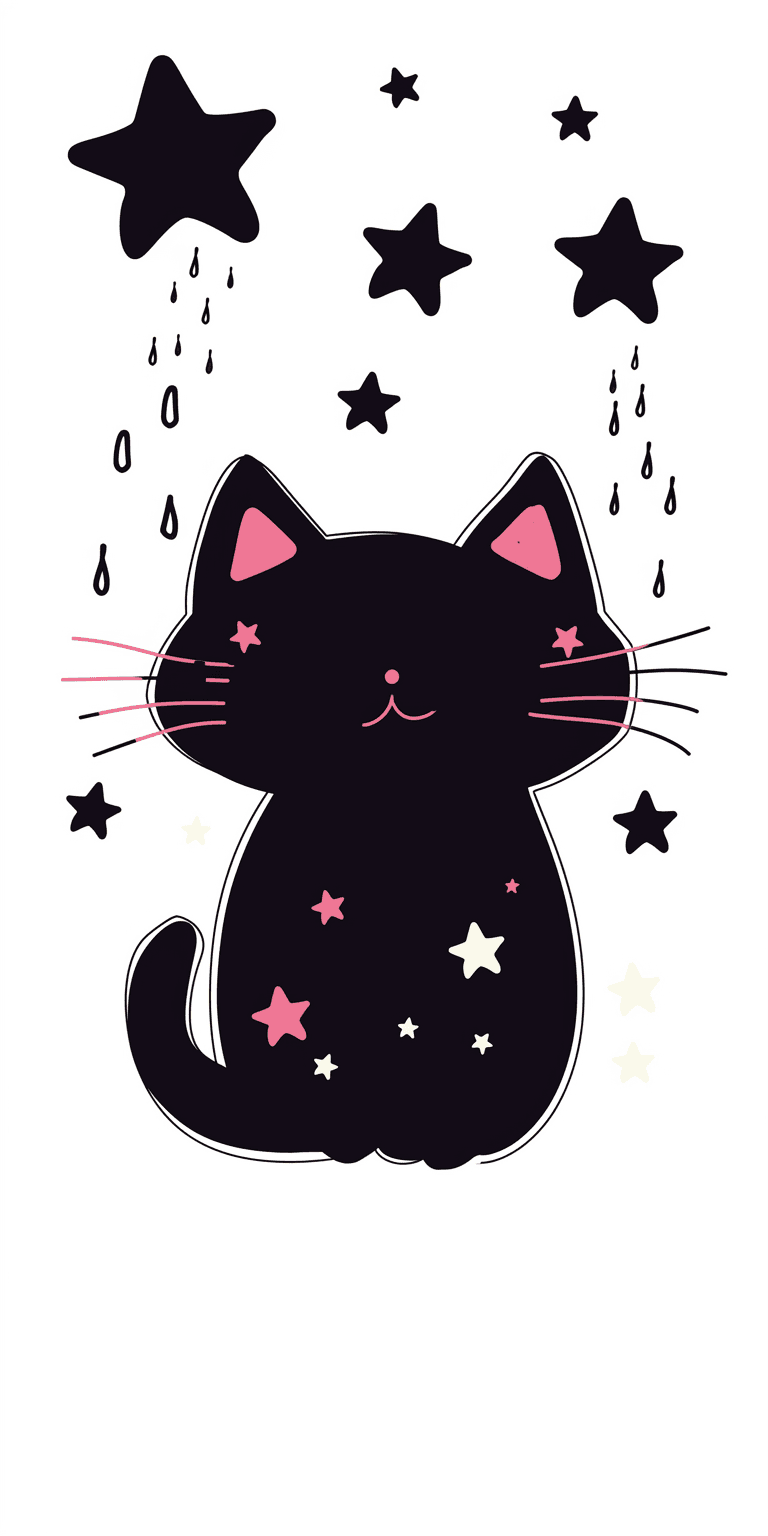 Cat Zip original repeating artwork