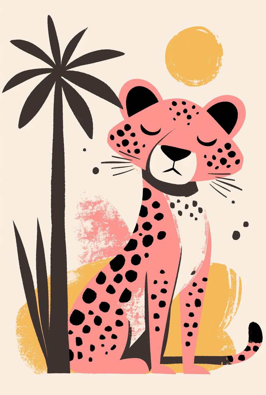 Leopard Fair original repeating artwork
