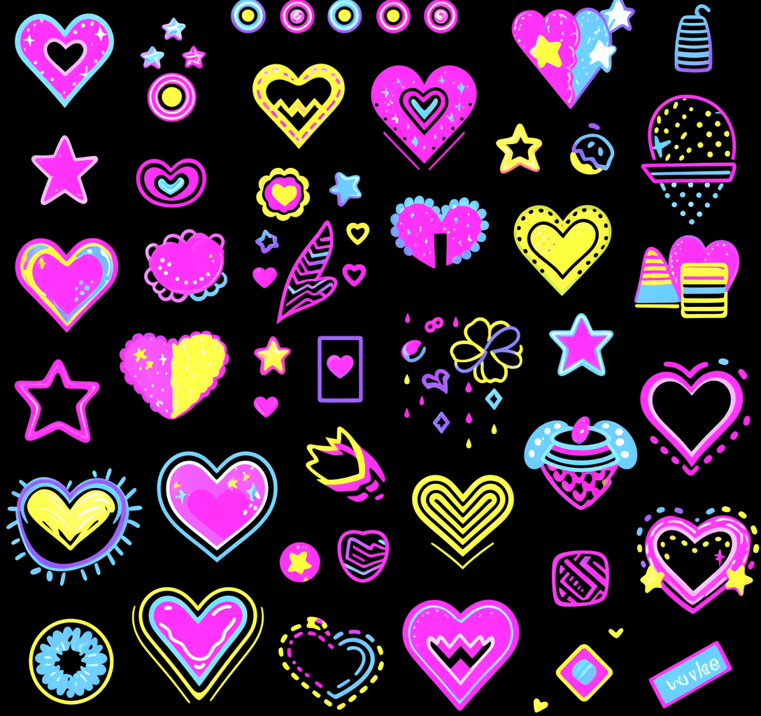 Heart Onyx original repeating artwork