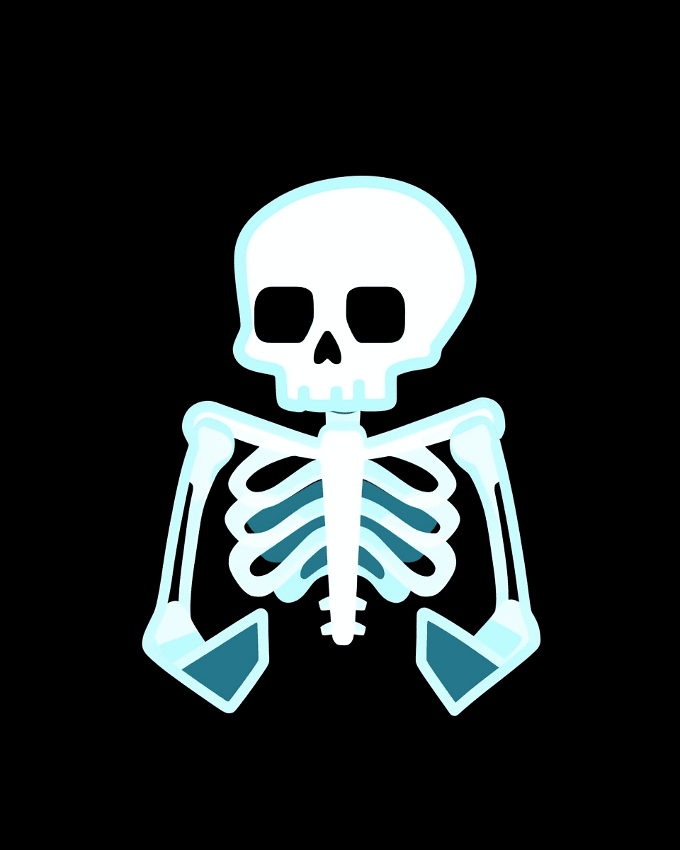 Skull Slide original repeating artwork