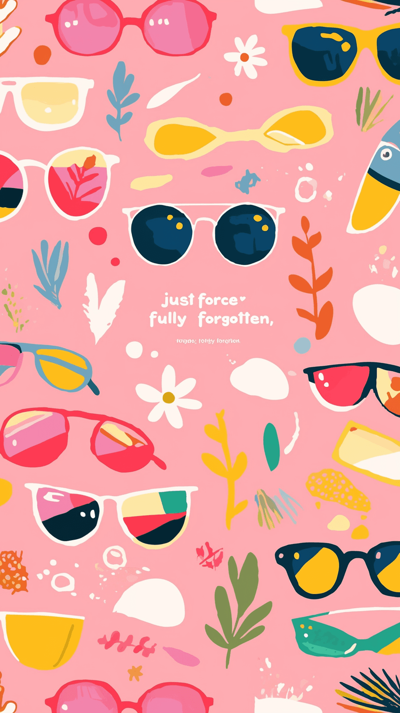 Glasses Rhythm original repeating artwork