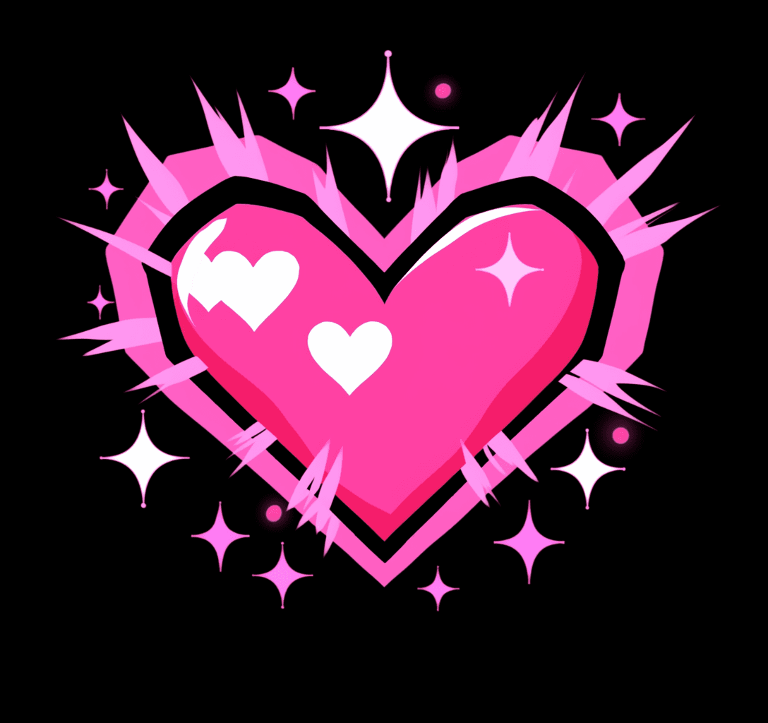 Heart Mono original repeating artwork