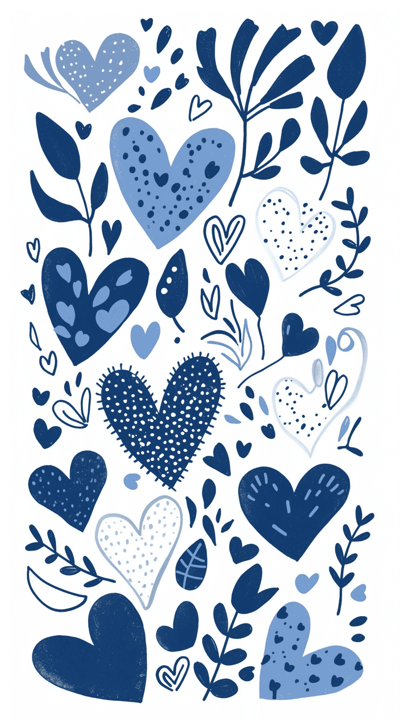 Heart Spark original repeating artwork