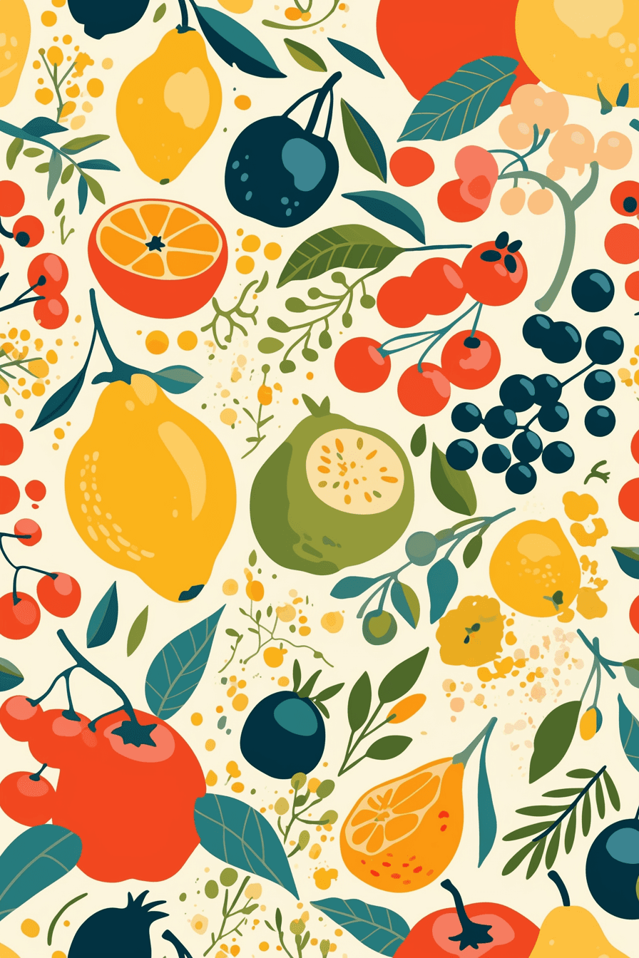 Fruit Gang original repeating artwork