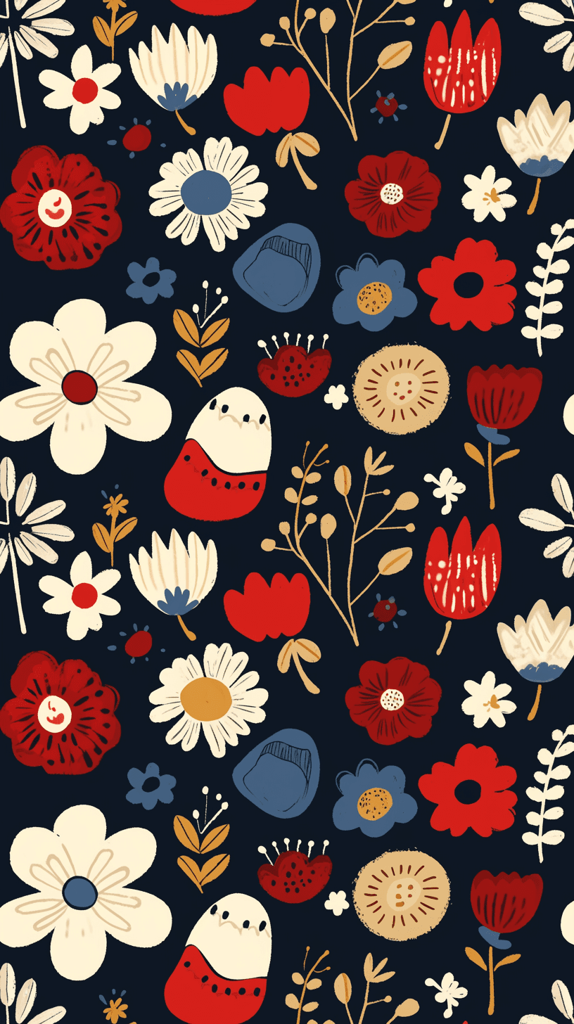 Blossom Road original repeating artwork