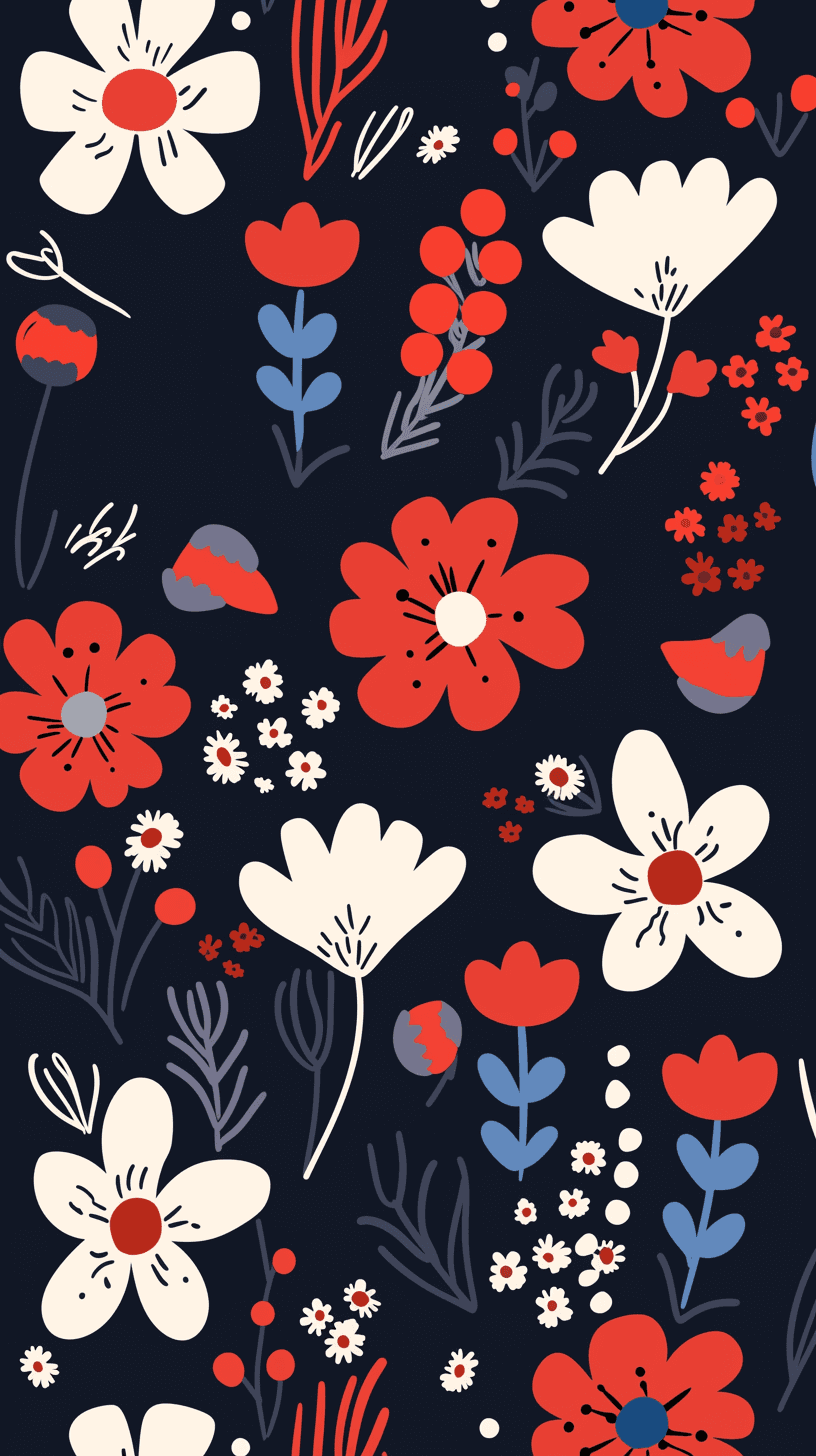 Blossom Path original repeating artwork