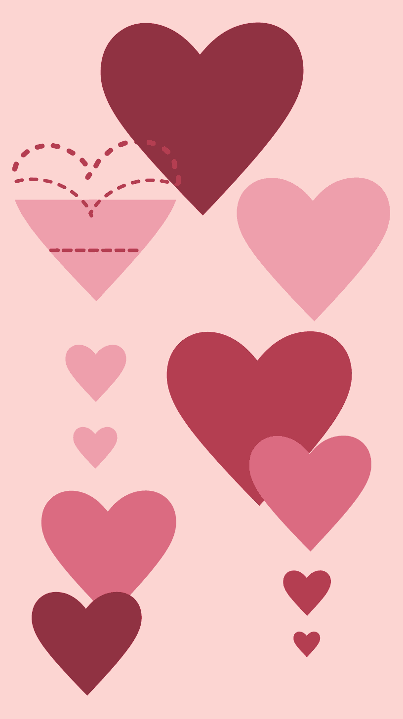Heart Glow original repeating artwork