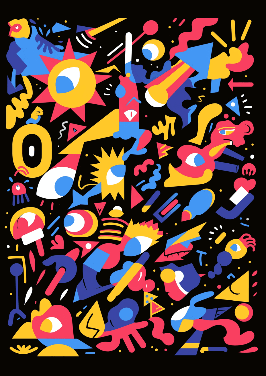 Eye Rhythm original repeating artwork