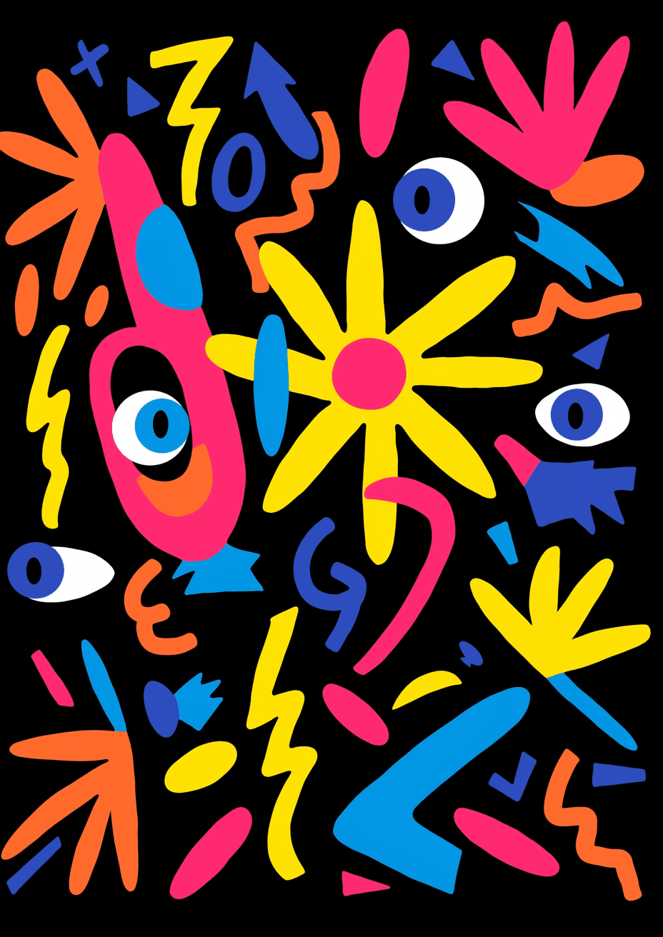 Eye Beats original repeating artwork