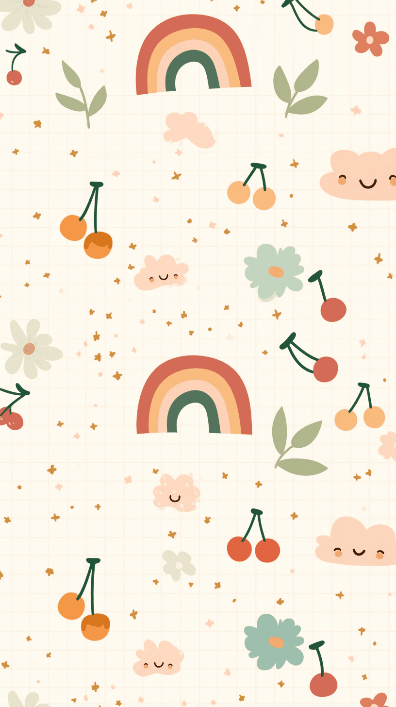 Rainbow 107 original repeating artwork