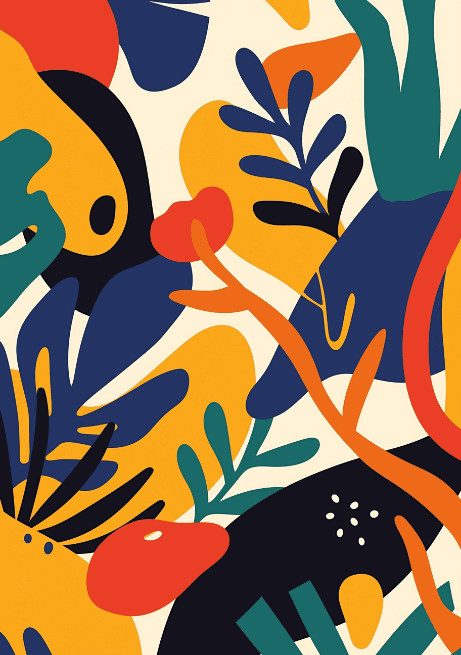 Leaves Club original repeating artwork
