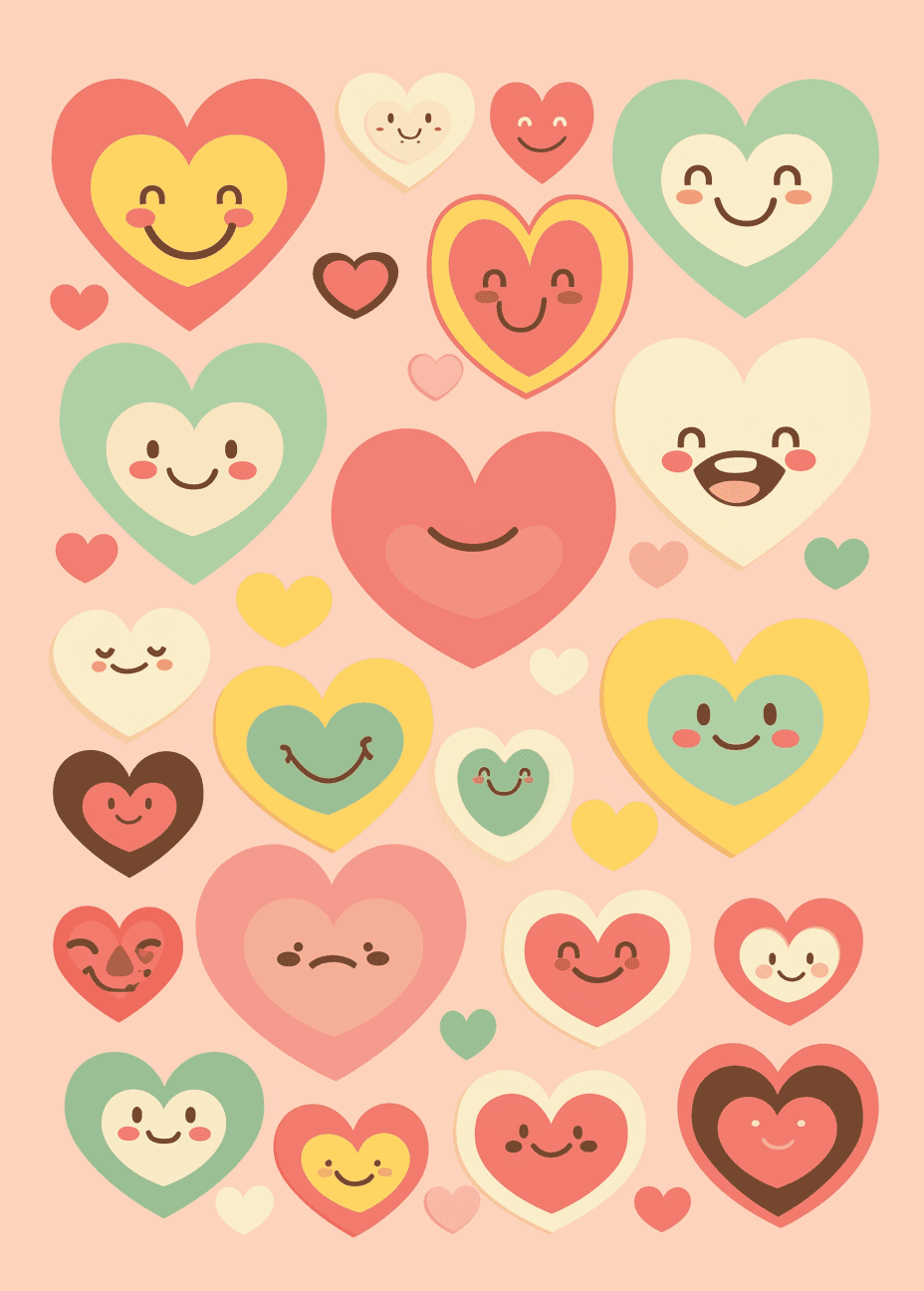 Heart Buzz original repeating artwork