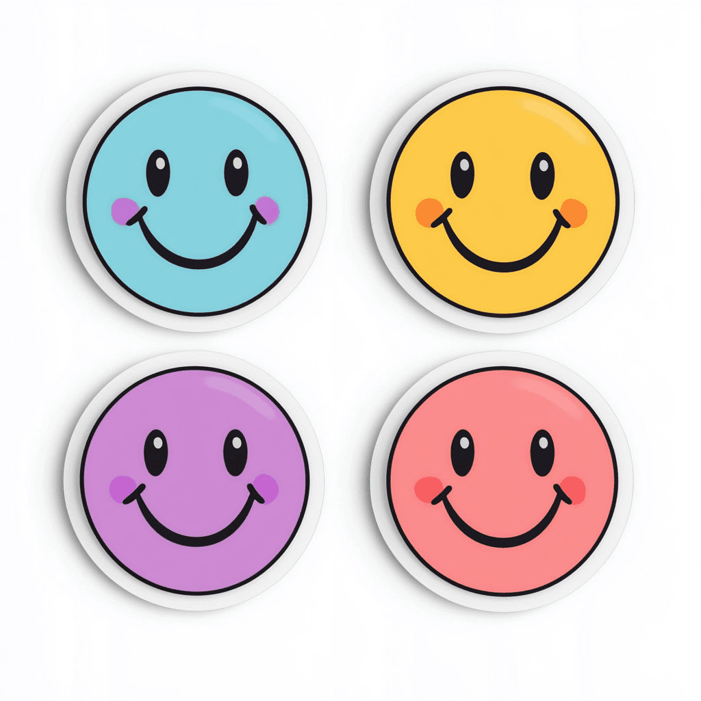 Smiley Dash original repeating artwork