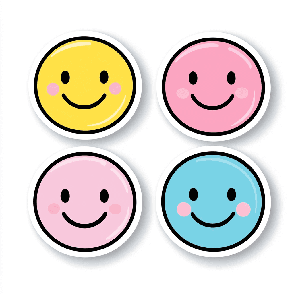 Smiley Prism original repeating artwork