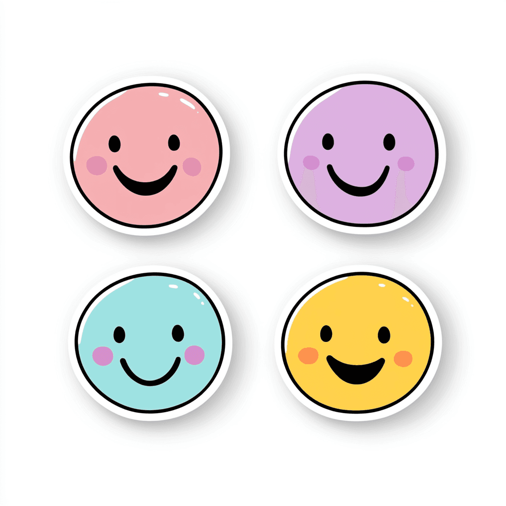 Smiley Neon original repeating artwork
