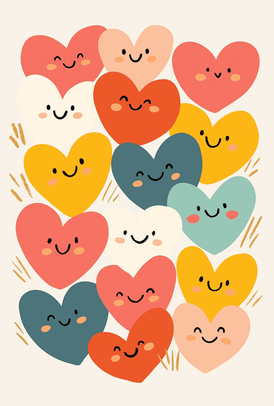 Heart 355 original repeating artwork