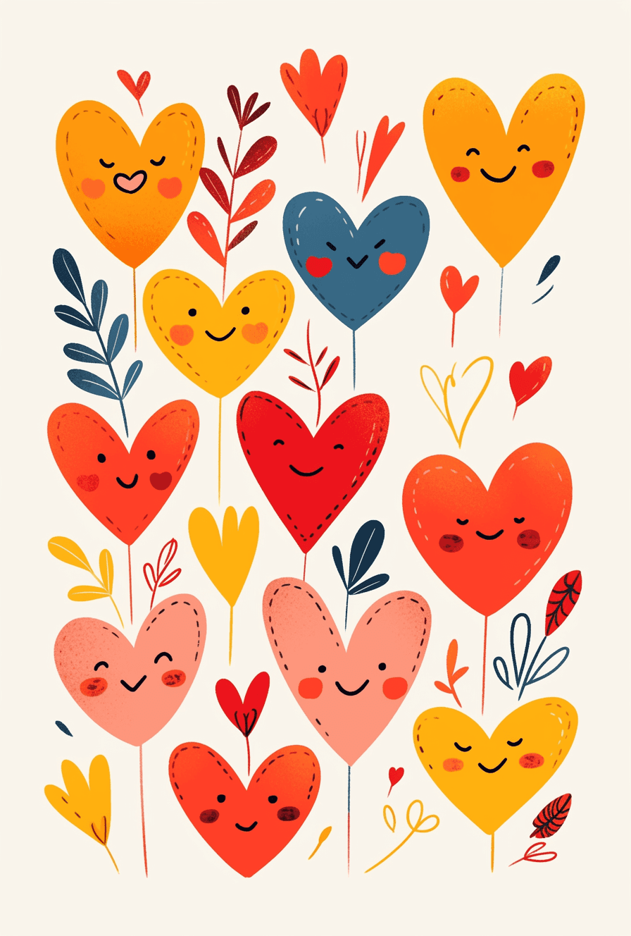 Heart 456 original repeating artwork