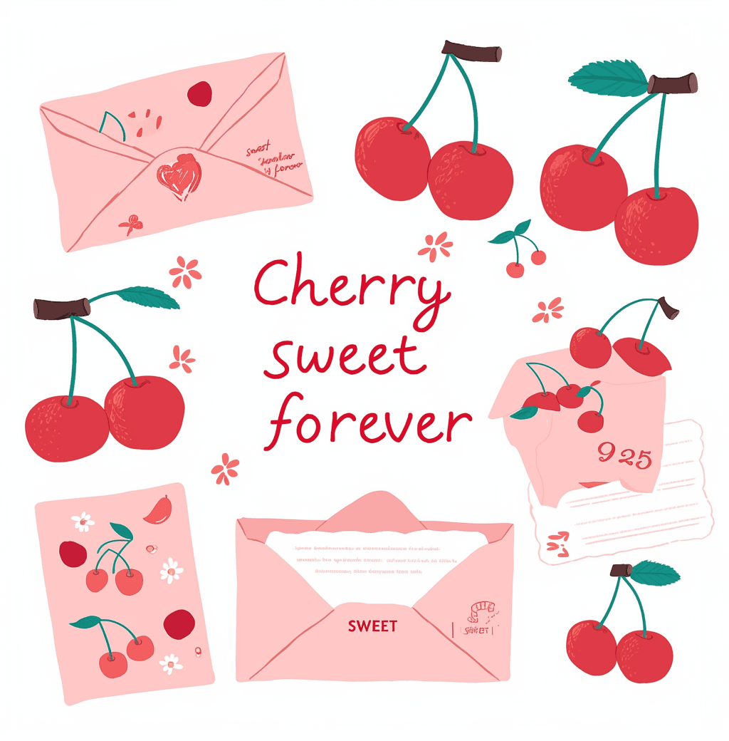Cherry Carnival original repeating artwork