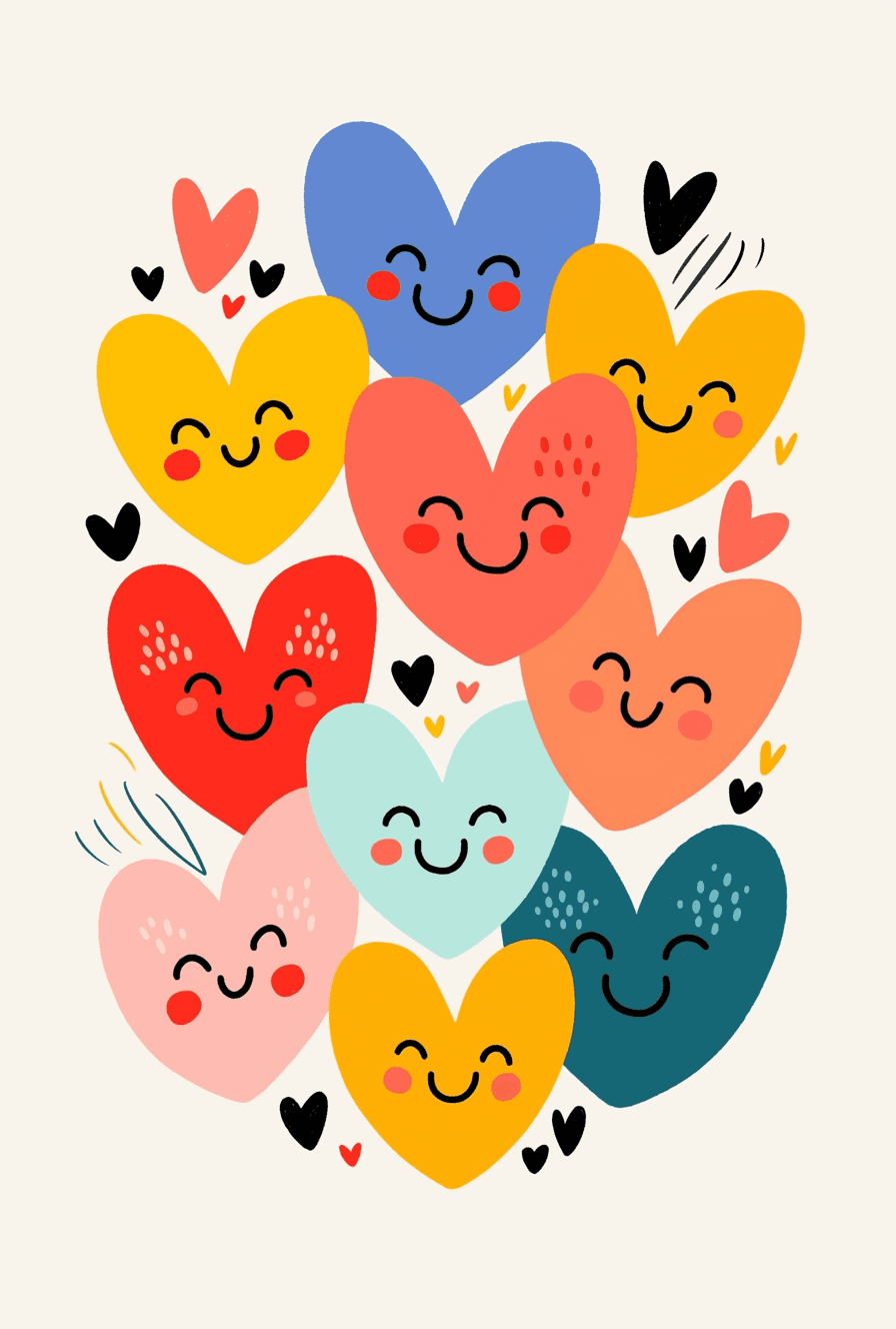 Heart 525 original repeating artwork