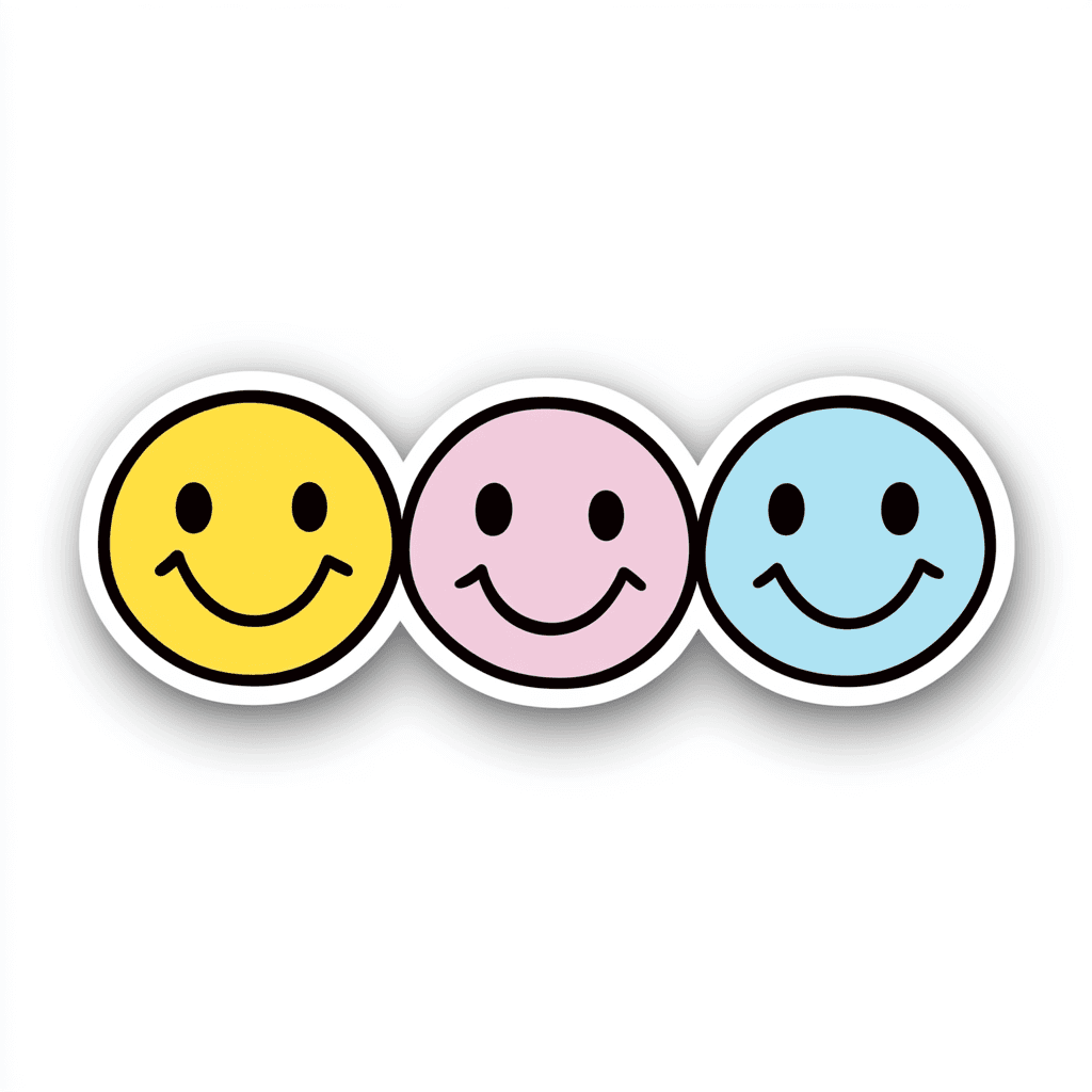 Smiley 001 original repeating artwork