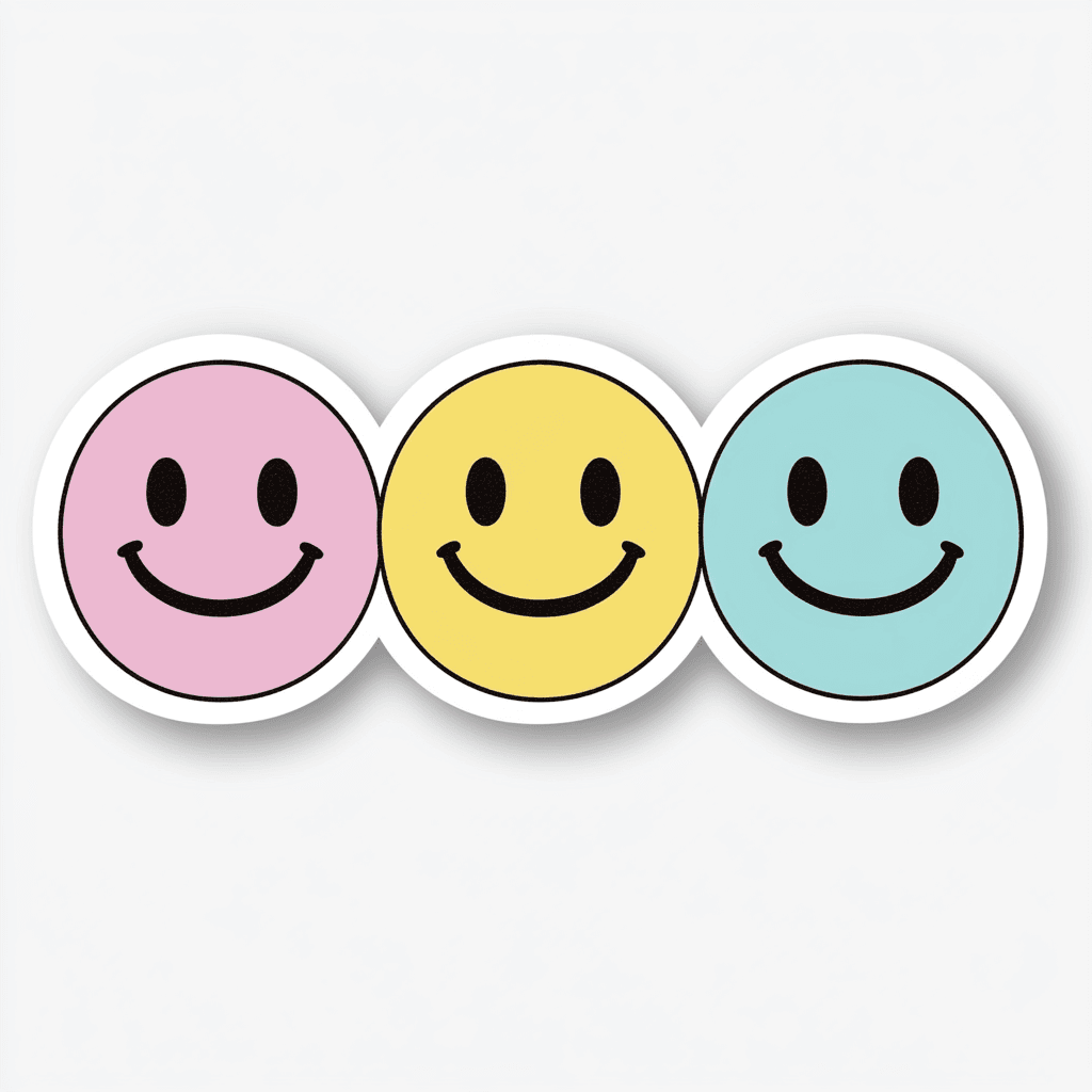 Smiley Blast original repeating artwork