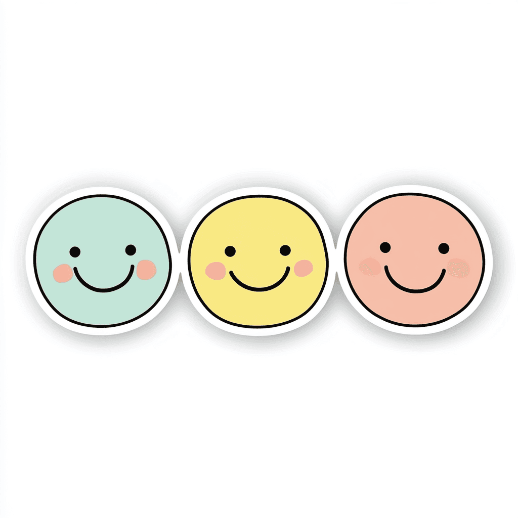 Smiley Burst original repeating artwork