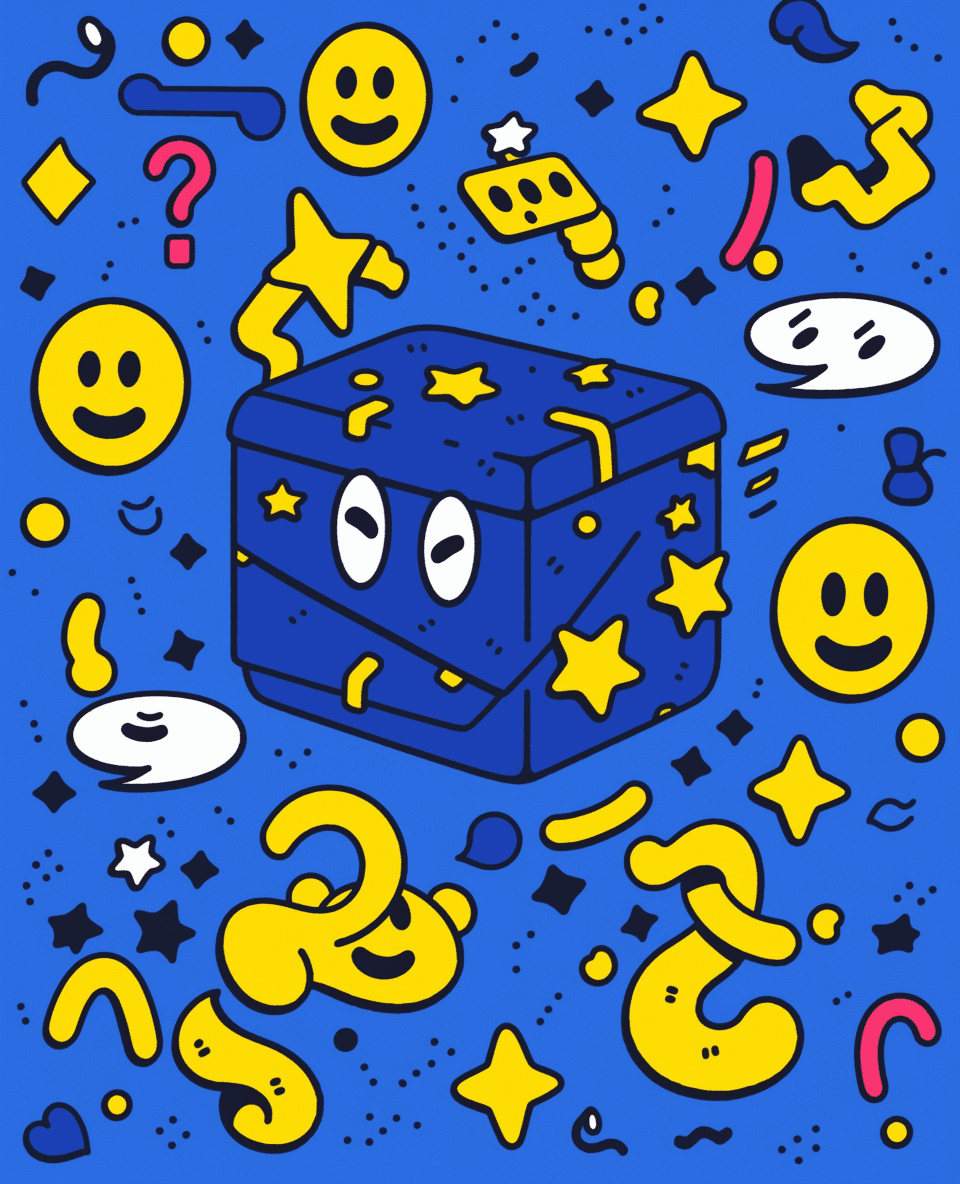 Cartoon Design Squad original repeating artwork