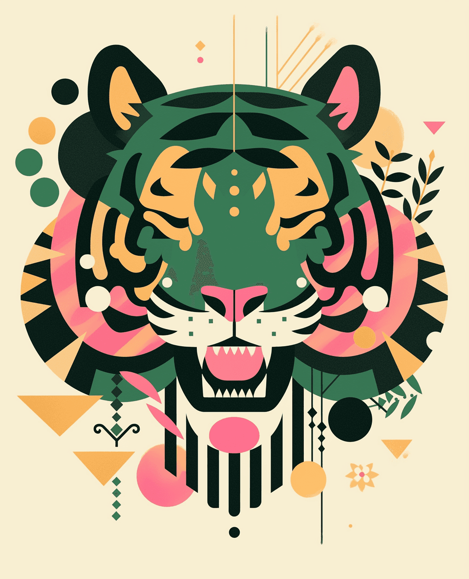 Tiger Tribe original repeating artwork