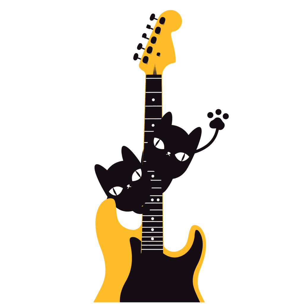 Cat Groove original repeating artwork