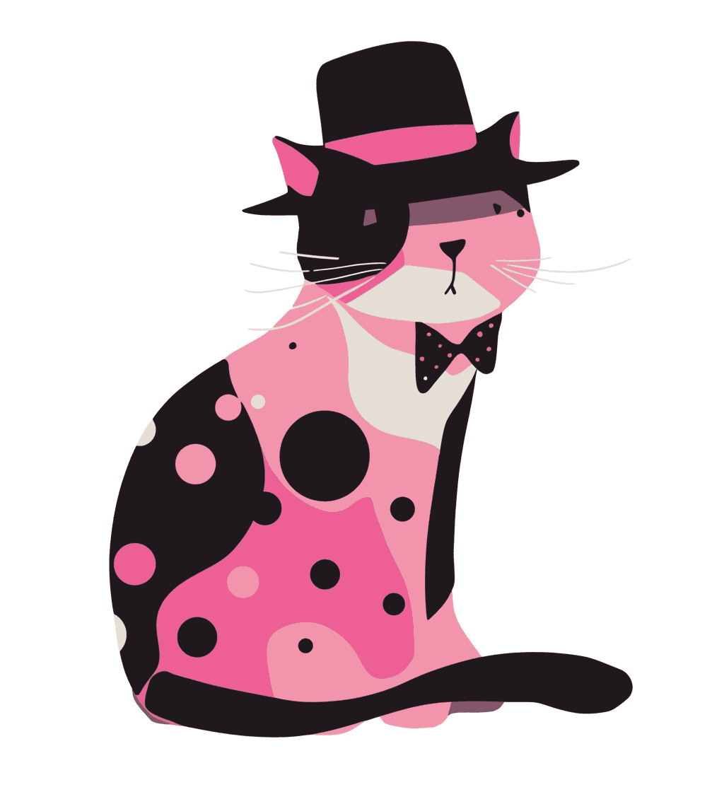 Cat Bop original repeating artwork