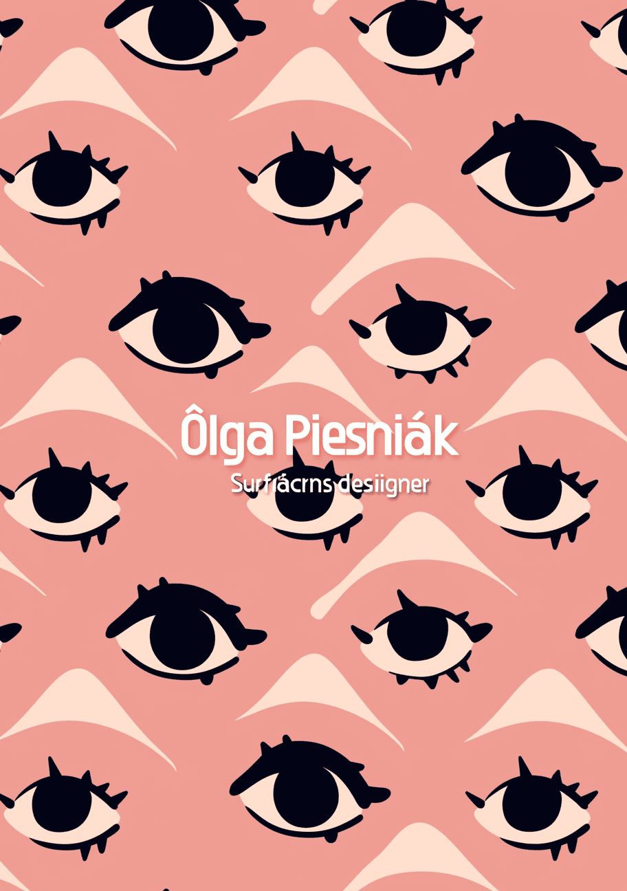 Eye Pop original repeating artwork