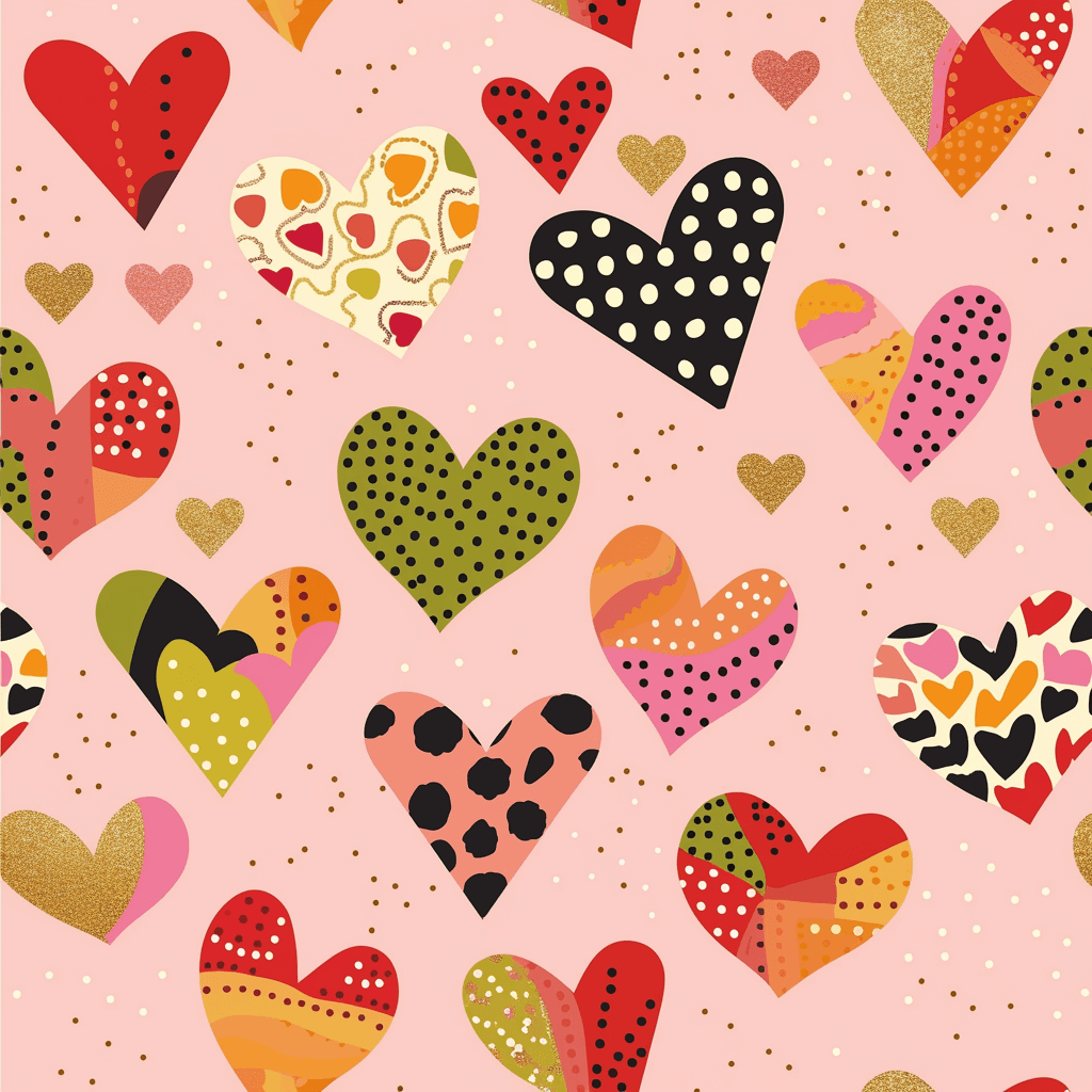Heart Loop original repeating artwork