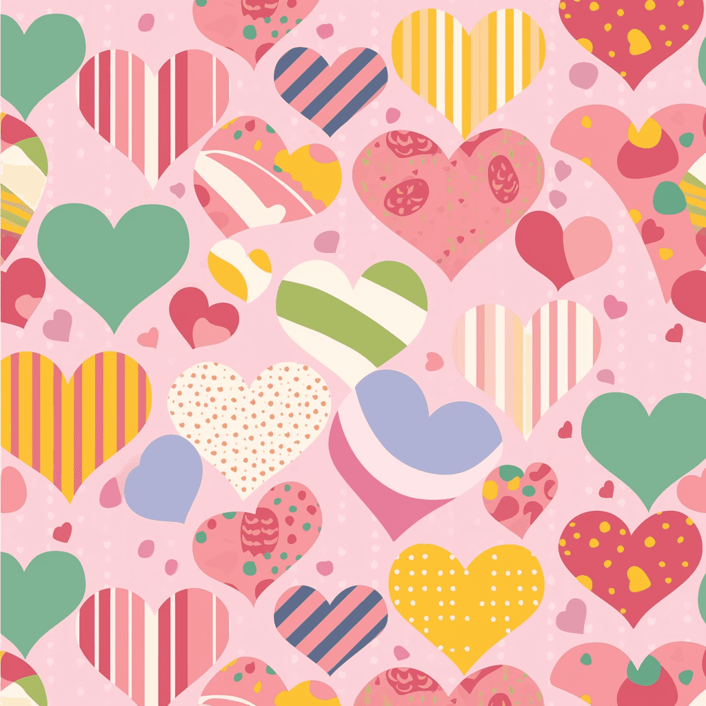 Heart Rush original repeating artwork