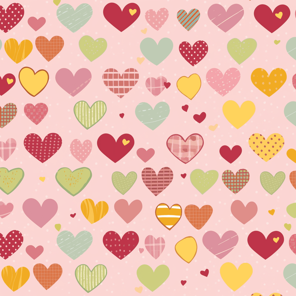 Heart Echo original repeating artwork