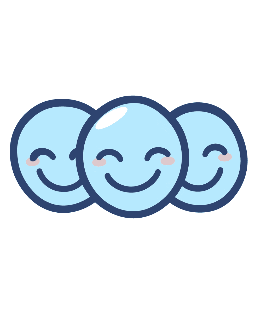 Smiley Zoom original repeating artwork