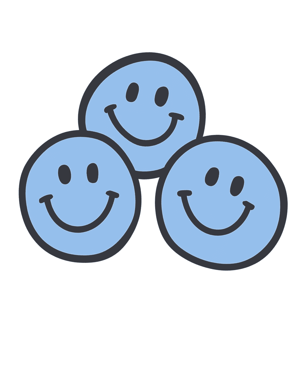 Smiley Bounce original repeating artwork