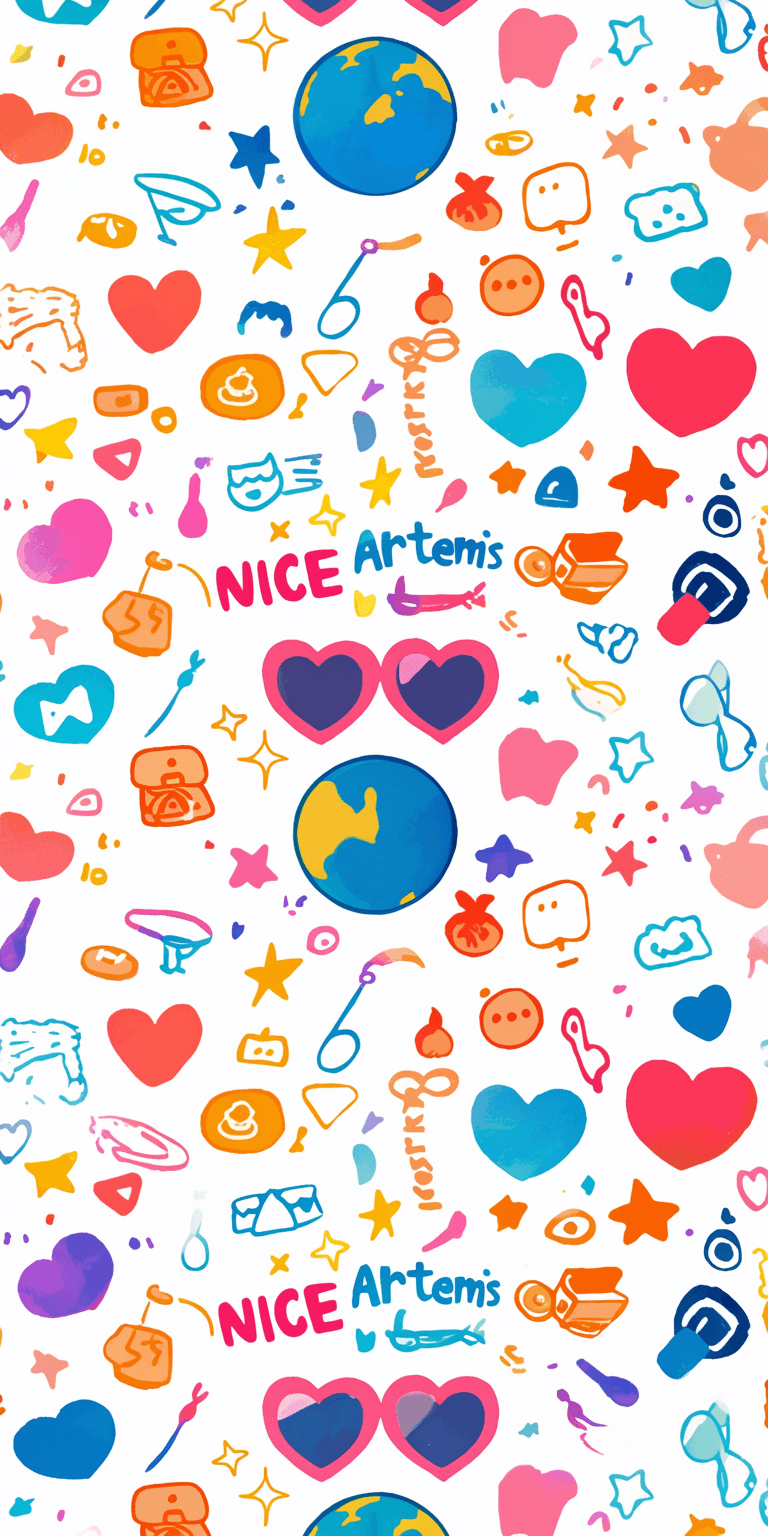 Cartoon Design Fizz original repeating artwork