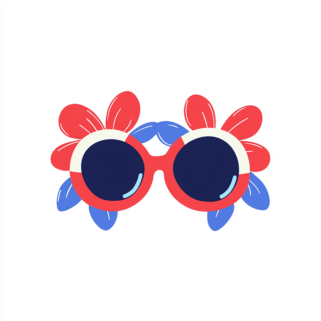 Cartoon Glasses Club original repeating artwork