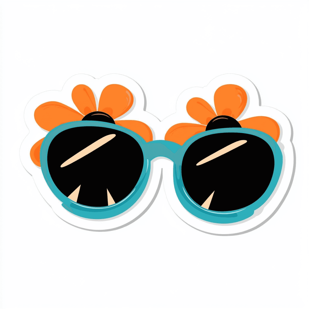 Cartoon Glasses original repeating artwork