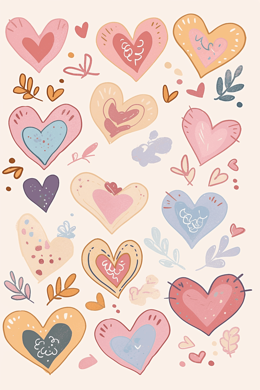Heart 508 original repeating artwork