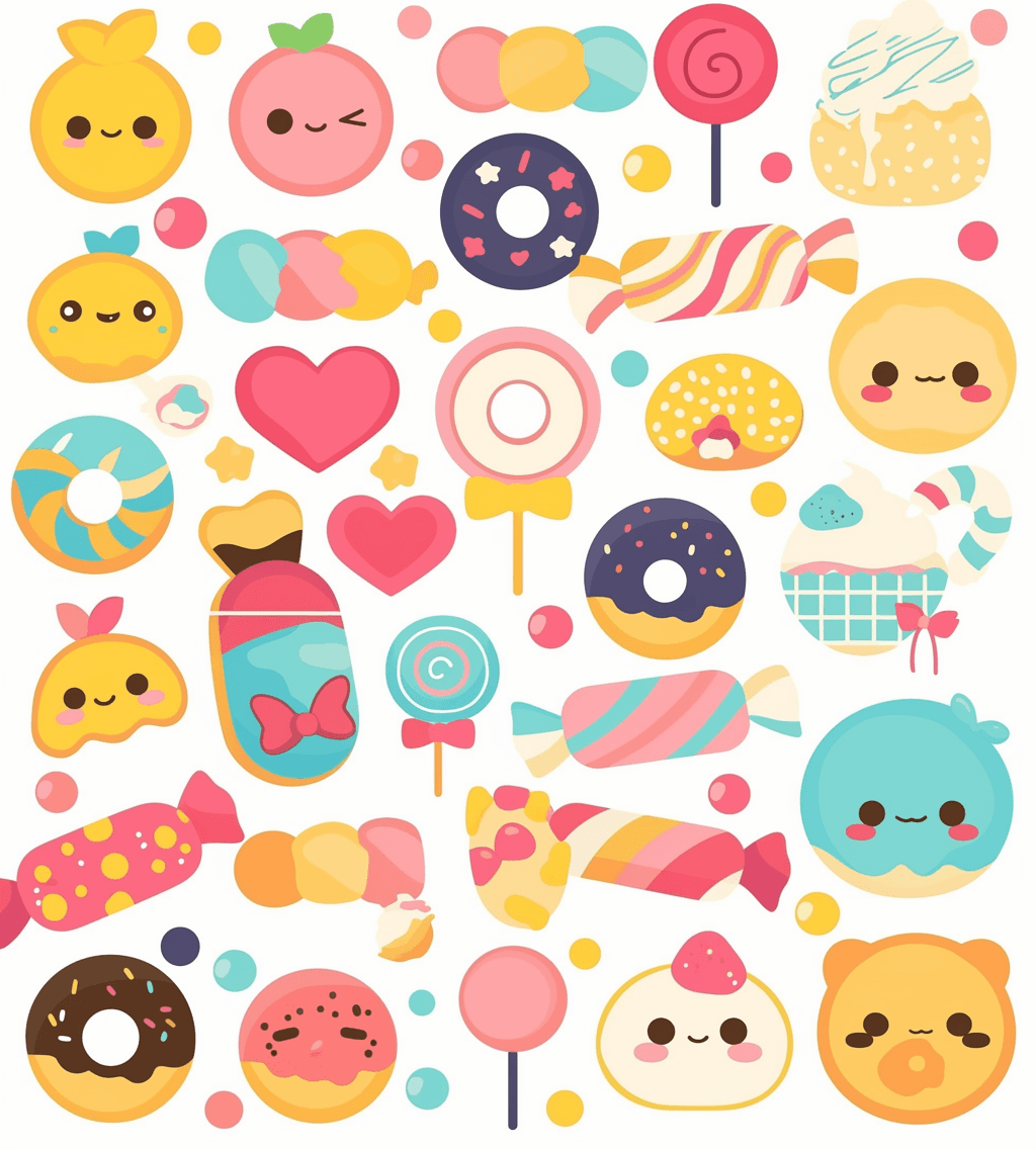 Donut Squad original repeating artwork