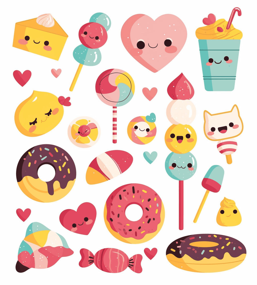 Donut Daybreak original repeating artwork