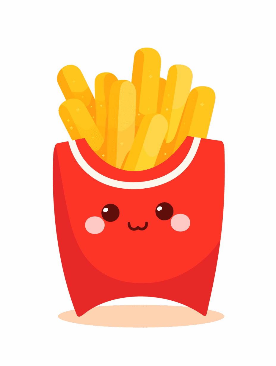 Fries Team original repeating artwork