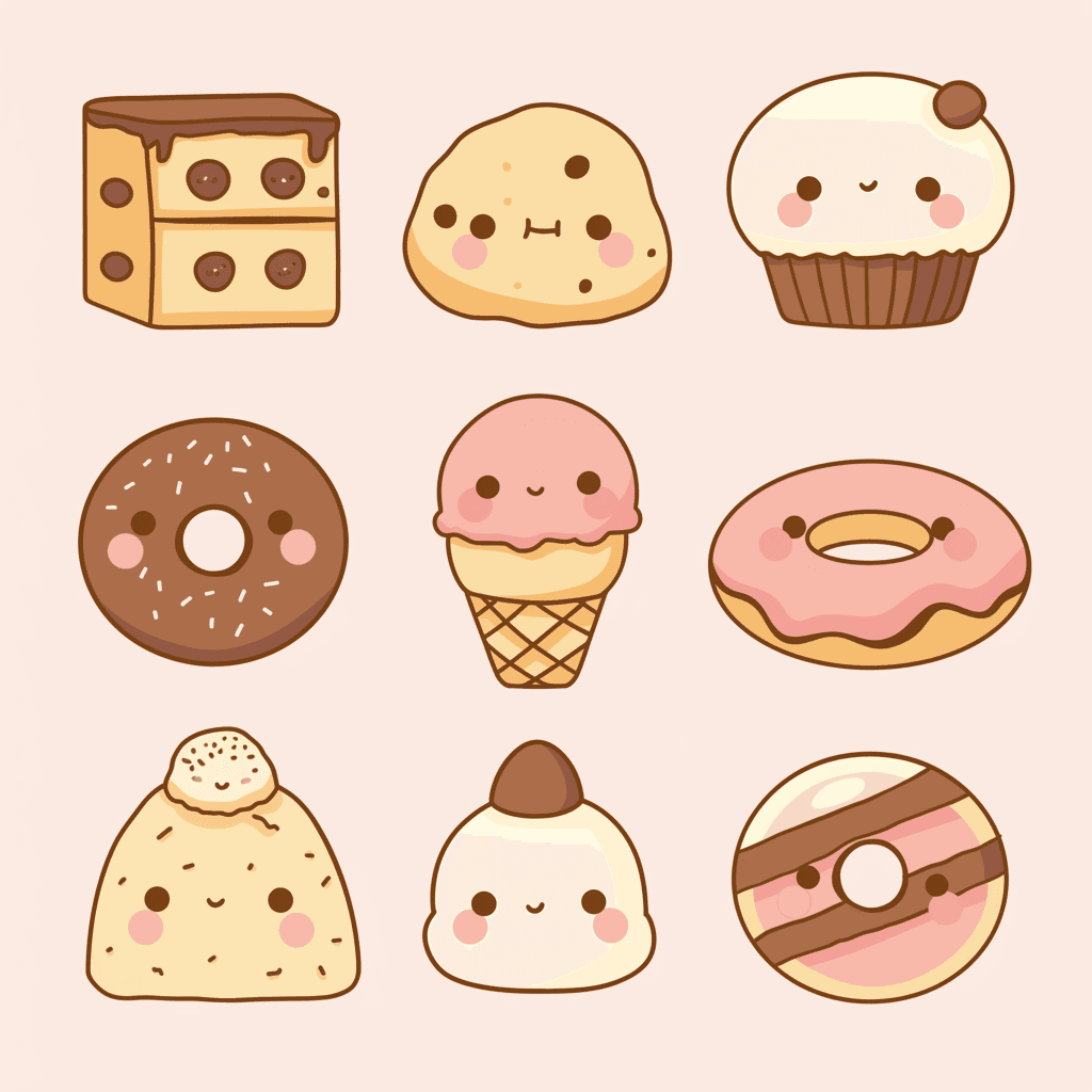 Cake Pals original repeating artwork