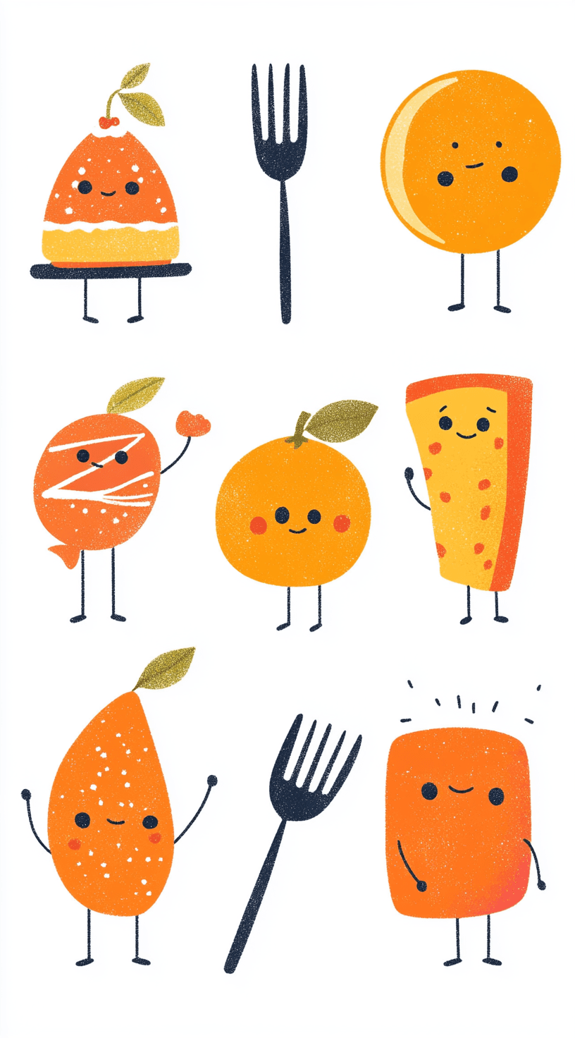 Cartoon Snack Gang original repeating artwork