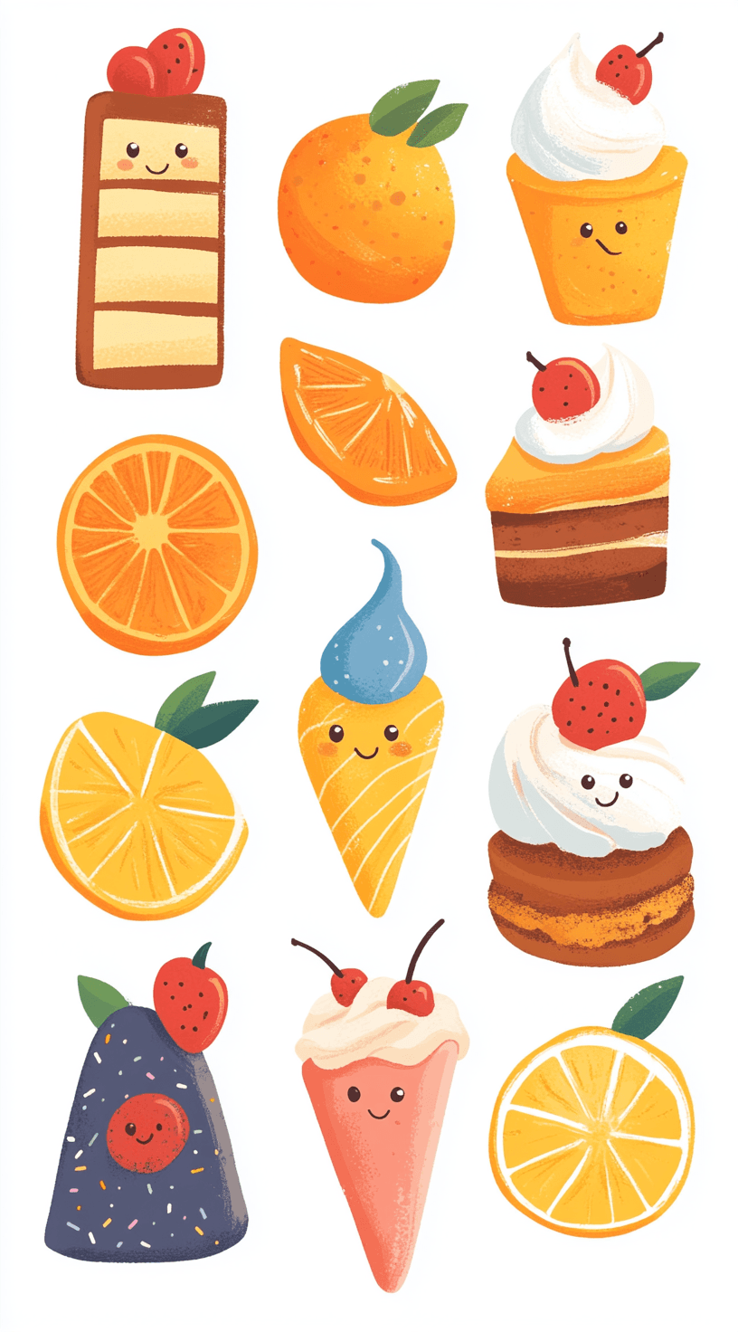 Cartoon Snack Team original repeating artwork