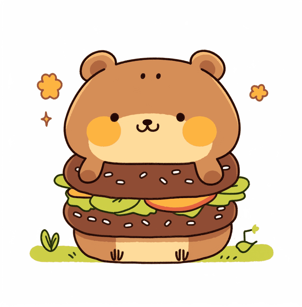 Burger Carnival original repeating artwork