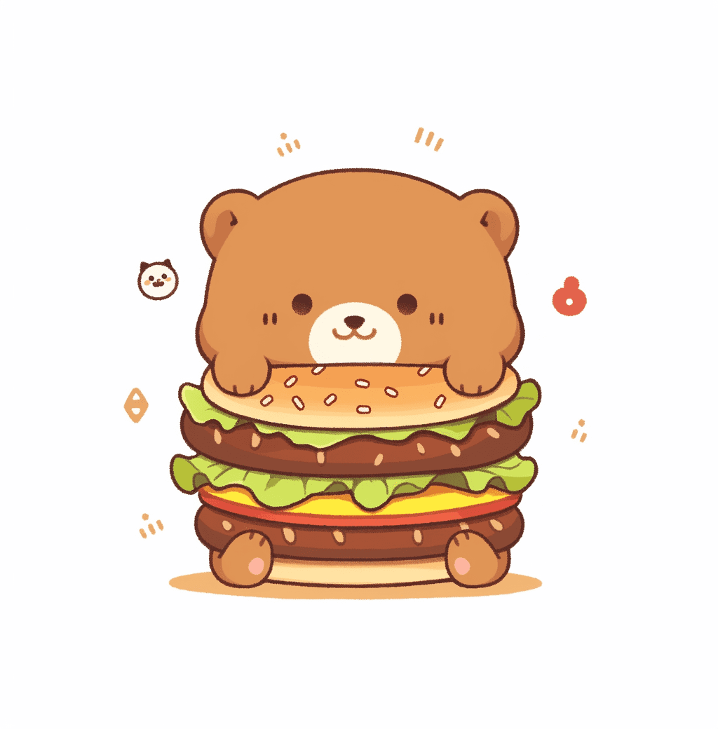 Burger Dash original repeating artwork