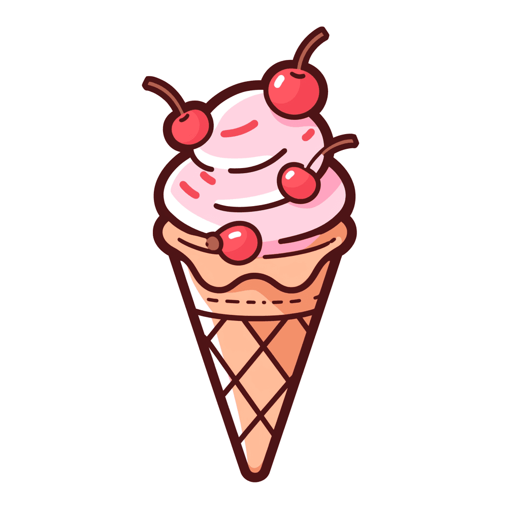 Ice Cream Fizz original repeating artwork