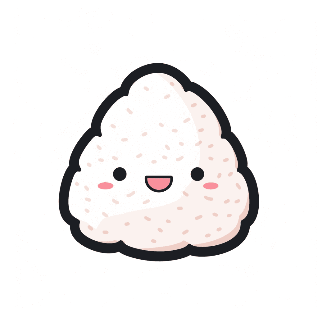 Rice Ball Pals original repeating artwork